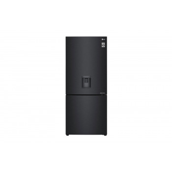 GB-W455MBL LG  420 L Bottom Mount Fridge with Door Cooling in Matte Black Finish