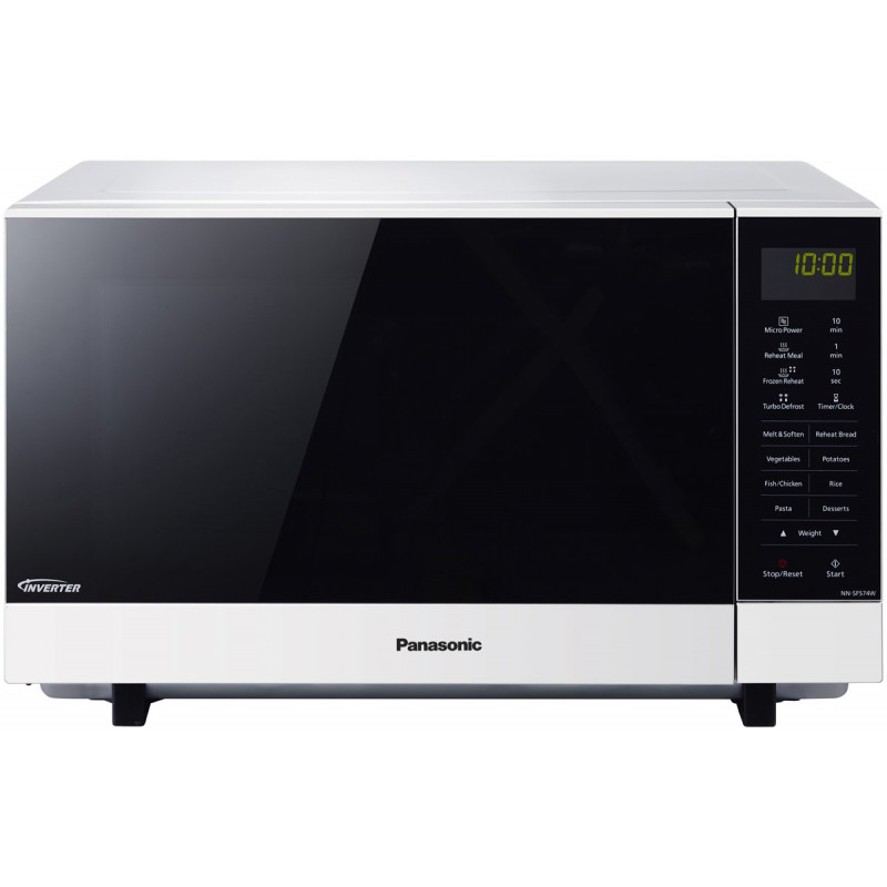NN SF564WQPQ PANASONIC 27L FLATBED WHITE MICROWAVE